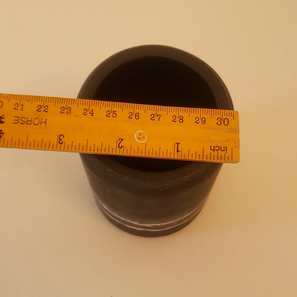 🤯3/$12 Vapor Black Tumbler Avanti Linens Bathroom Toothbrush Holder NWOT